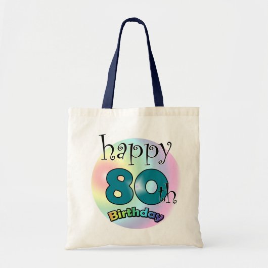 ハッピー80誕生日 トートバッグ (正面)