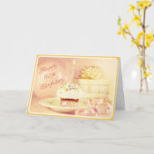 ハッピー80th誕生日カード カード (黄色い花)