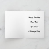 ハッピー82誕生日フラワーパンジー カード (内部)