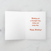 ハッピー85誕生日グリーティングカードバタフライカスタム カード (内部)