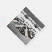 ハッピー85誕生日レトロタイプライター スタンダードランチョンナプキン (角)