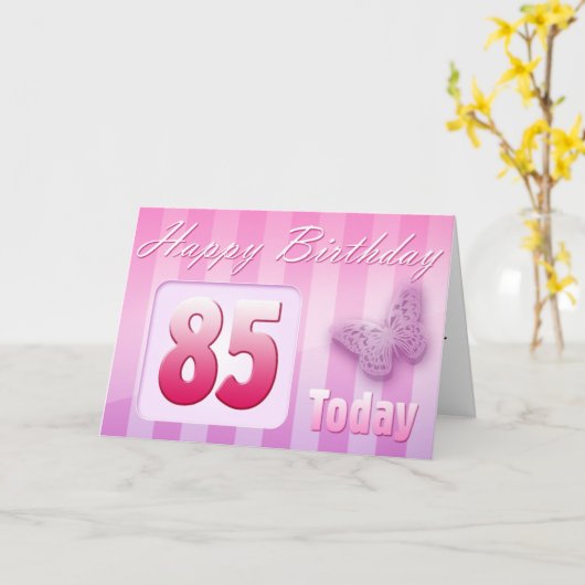 ハッピー85th誕生日グランドマザー素晴らし – アントマム カード (黄色い花)