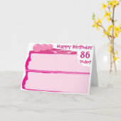 ハッピー86th誕生日 カード (黄色い花)