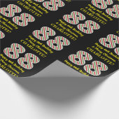 ハッピー88誕生日&メリークリスマス,名前をカスタムする ラッピングペーパー (角)