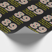 ハッピー89誕生日&メリークリスマス，名前をカスタムする ラッピングペーパー (角)