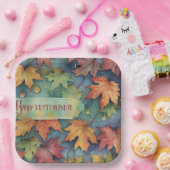 ハッピー9月紙プレート ペーパープレート (パーティー)