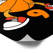 ハッピー9誕生日9歳MVPバスケットボール9th Bir ポスター (角)