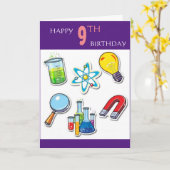 ハッピー9誕生日 カード (黄色い花)