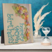 ハッピー90カラフル誕生日 フォトプラーク (側面)