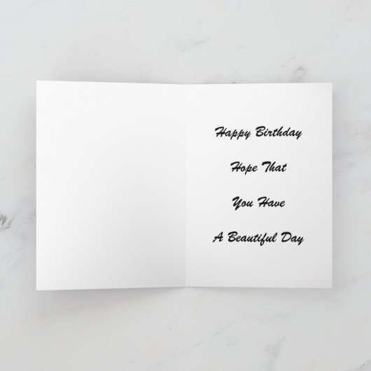 ハッピー90誕生日フラワーパンジー カード (内部)