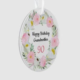 ハッピー90誕生日祖母 オーナメント