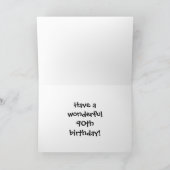 ハッピー90誕生日! カード (内部)