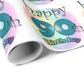 ハッピー90誕生日 ラッピングペーパー (ロールコーナー)
