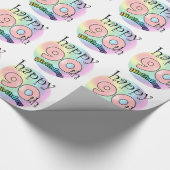 ハッピー90誕生日(ローゼ) ラッピングペーパー (角)