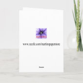 ハッピー91誕生日ディアンツスレッドフラワー カード (裏面)