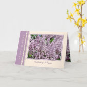 ハッピー92sd誕生日薄紫花 カード (黄色い花)