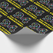 ハッピー94誕生日、おもしろいカラフルスターパターン94 ラッピングペーパー (角)