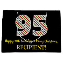 ハッピー95誕生日&メリークリスマス，名前をカスタムする