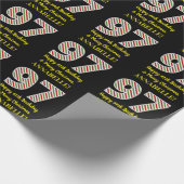 ハッピー97誕生日&メリークリスマス,名前をカスタムする ラッピングペーパー (角)