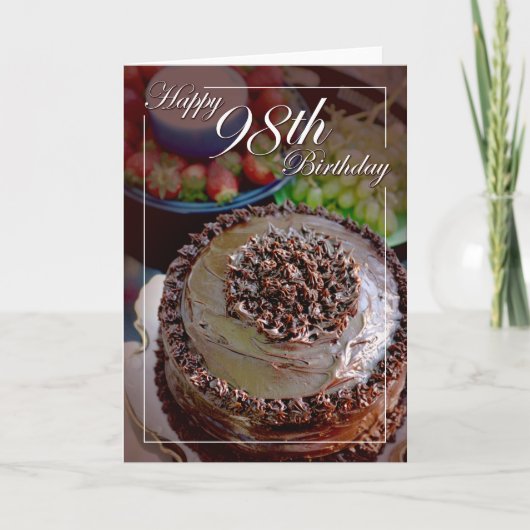 ハッピー98誕生日! カード (正面)