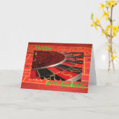 ハッピー98th誕生日ルーレットホイール カード (黄色い花)