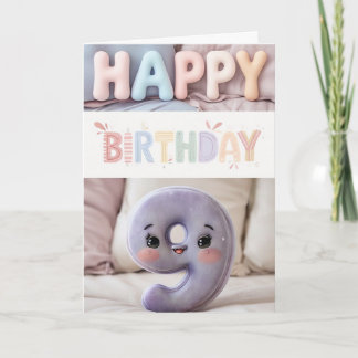 ハッピー9th誕生日カード カード