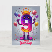 ハッピー9th誕生日カード カード (正面)