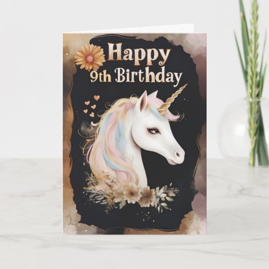 ハッピー9th誕生日カード カード (正面)