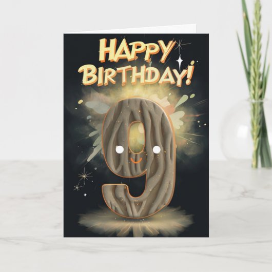 ハッピー9th誕生日カード カード (正面)