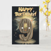 ハッピー9th誕生日カード カード (黄色い花)