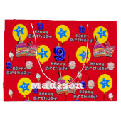 ハッピー9th誕生日抱き枕#9赤 ラージペーパーバッグ (裏面)