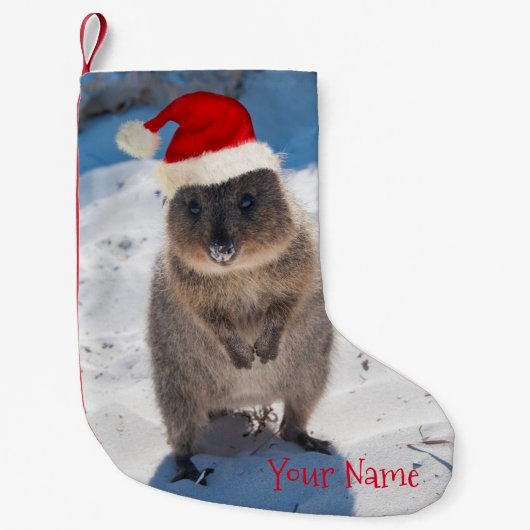 ハッピー&かわいいクッカオンザクリスマスビーチ スモールクリスマスストッキング (正面)