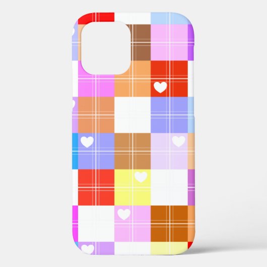 ハッピー – かわいらし iPhoneケース(プレイド13) Case-Mate iPhoneケース (裏面)
