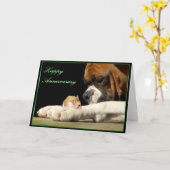 ハッピー・アンバニー・ボクサー・グリーティング・カード カード (黄色い花)