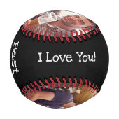 ハッピー・アンバニ最高のサー・エンバー・フォトブラック 野球ボール (裏面)