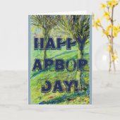 ハッピー・アーバー・デイ カード (黄色い花)