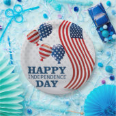 ハッピー・インディペンデンス・デー ペーパープレート (パーティー)