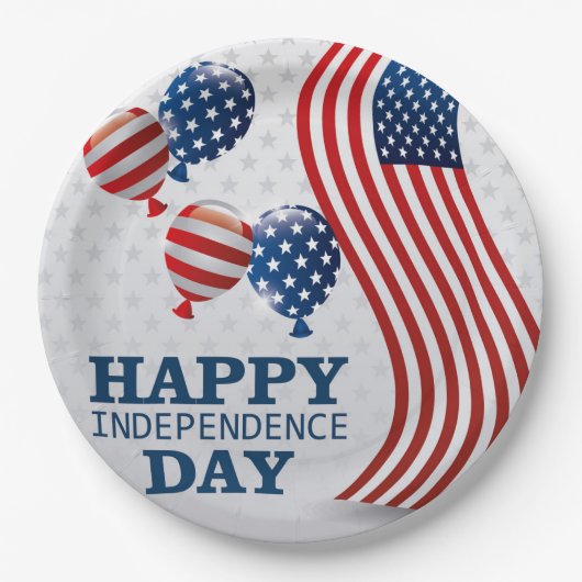 ハッピー・インディペンデンス・デー ペーパープレート (正面)