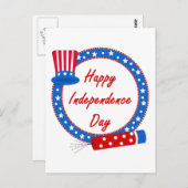 ハッピー・インディペンデンス・デー ポストカード (正面/裏面)
