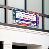 ハッピー・インディペンデンス・デー |7月4日 横断幕 (ビルの外側)