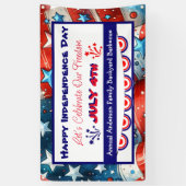 ハッピー・インディペンデンス・デー |7月4日 横断幕 (縦)