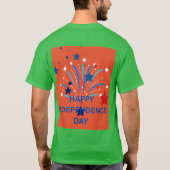 ハッピー・インディペンデンス・デー Tシャツ (裏面)