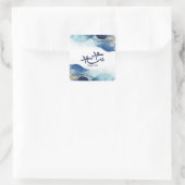 ハッピー・イード、イード・ムバラク、アラビア書道 スクエアシール (バッグ)