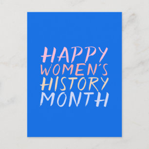 ハッピー・ウィメンズ・ヒストリー・カ月 ポストカード