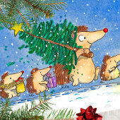 ハッピー·ウィンター·ホリデーズ·ポストカードnジャネス ポストカード