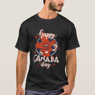 ハッピー・カナダ・デイ 2023 カナダのメープル愛国 Tシャツ