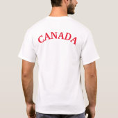 ハッピー・カナダ・デー・エー!Tシャツ Tシャツ (裏面)