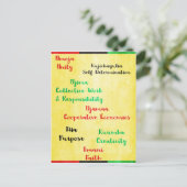 ハッピー・カンザ七原則 ポストカード (スタンド正面)