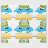 ハッピー・カー・ウォッシュ ラッピングペーパー (フラット)