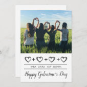 ハッピー·ガレンティネス·デ最高のイ·フレンズ·フォト シーズンカード (正面/裏面)